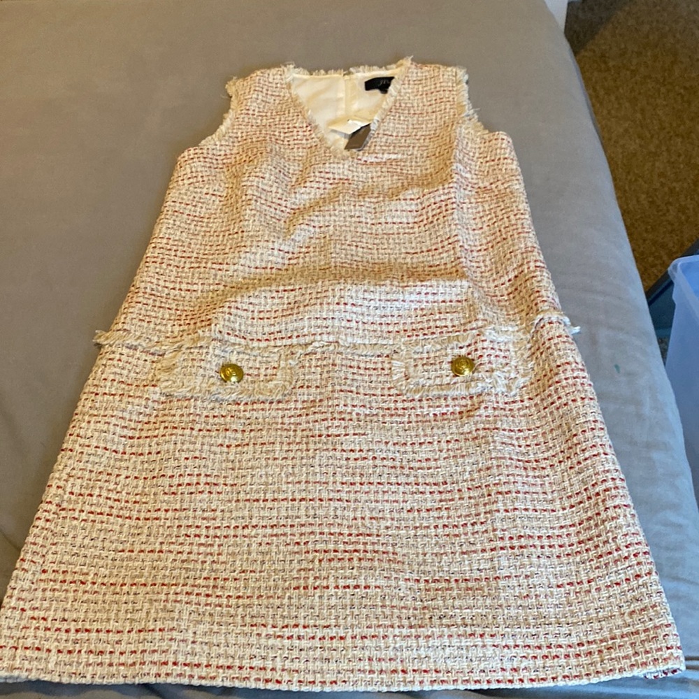 Lady dress colorful size 4 J Crew brand new with tags.  Lined inside.